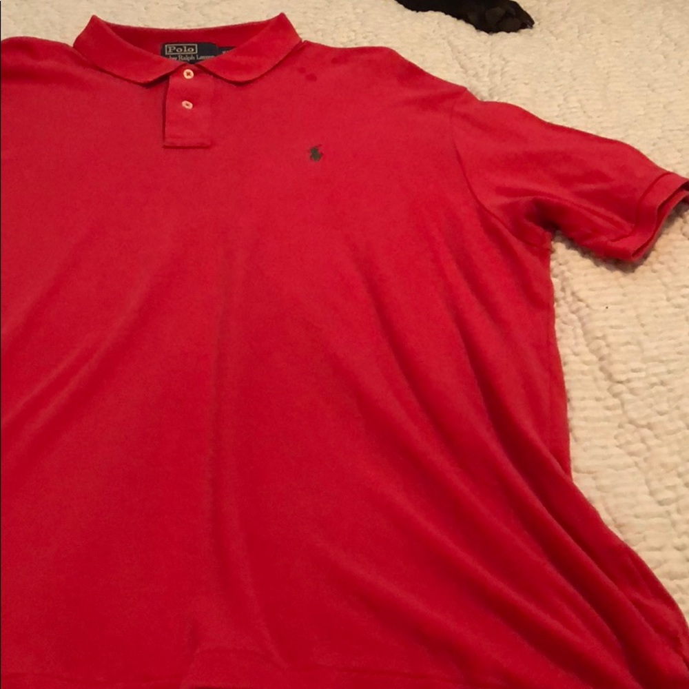 Red Polo Short Sleeve Shirt